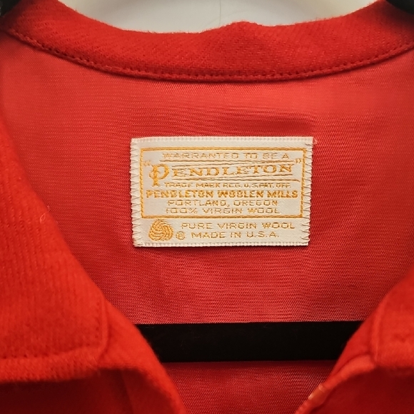 Pendleton,Red, Wool, Robe, Vintage, Retro, Winter, Holiday, Cozy, Fall, Coats - Picture 1 of 11